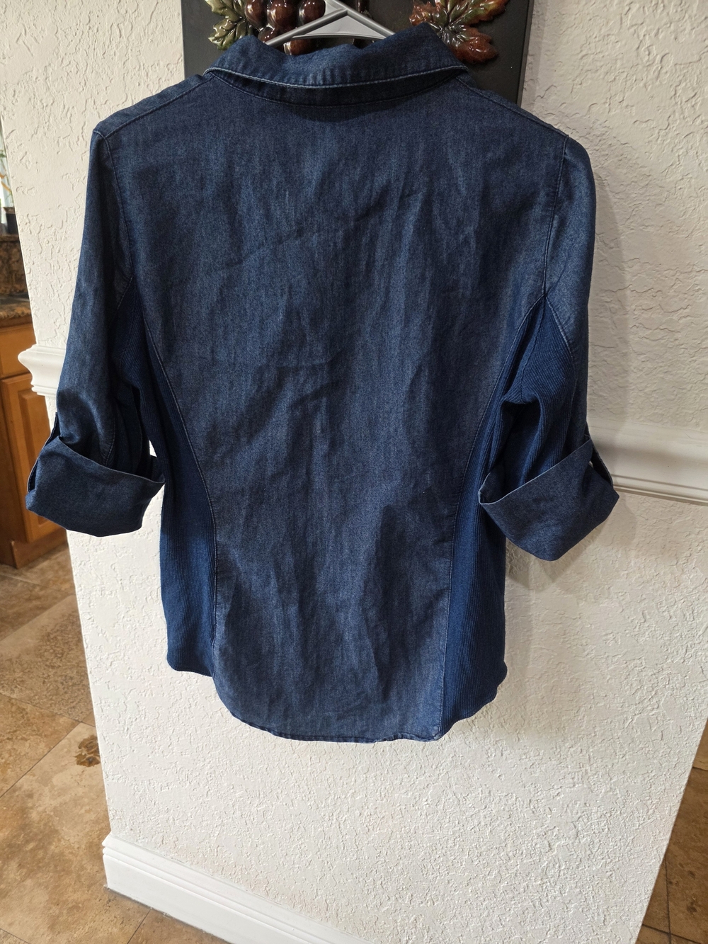 Ci Sono Dark Blue Denim Button-Up Shirt - Picture 4 of 8